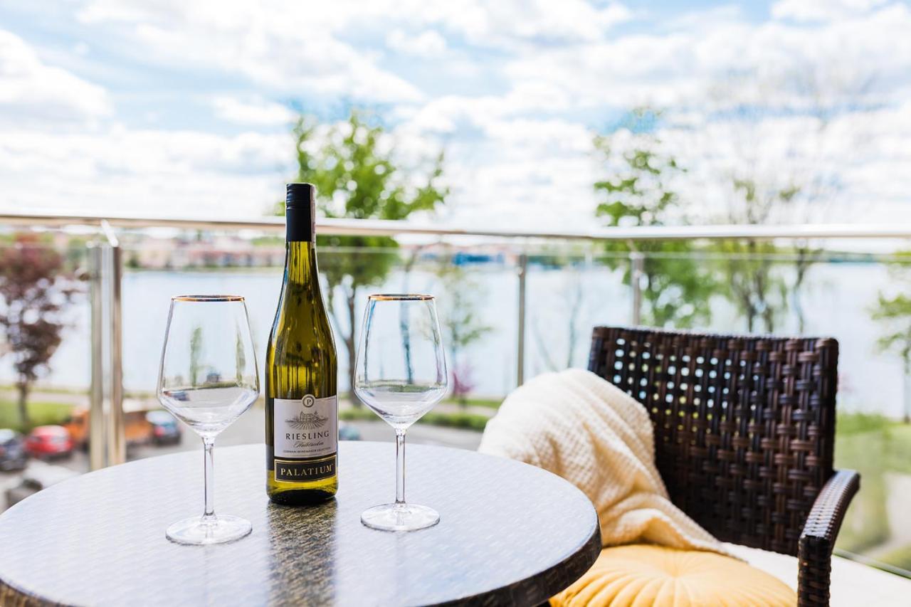 Willa Port Apartament Premium Z Widokiem Na Jezioro Ostróda Esterno foto